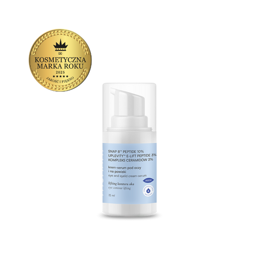 Lifting and firming serum-cream for the eyes and eyelids with peptides and ceramides