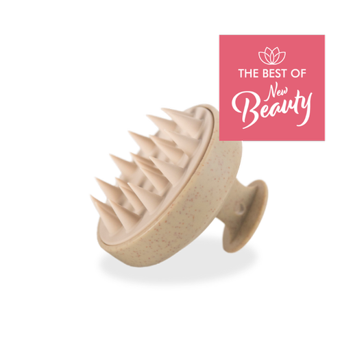 Hair washing and head massage brush - beige