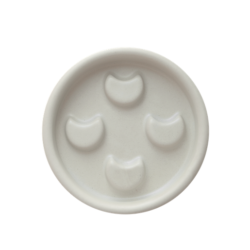 Ceramic soap dish - matte ecru