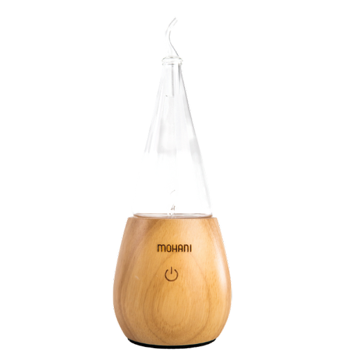 Nebulizer - essential oil diffuser Mohani - light bamboo, glass cone