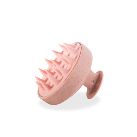 Hair washing and head massage brush - pink